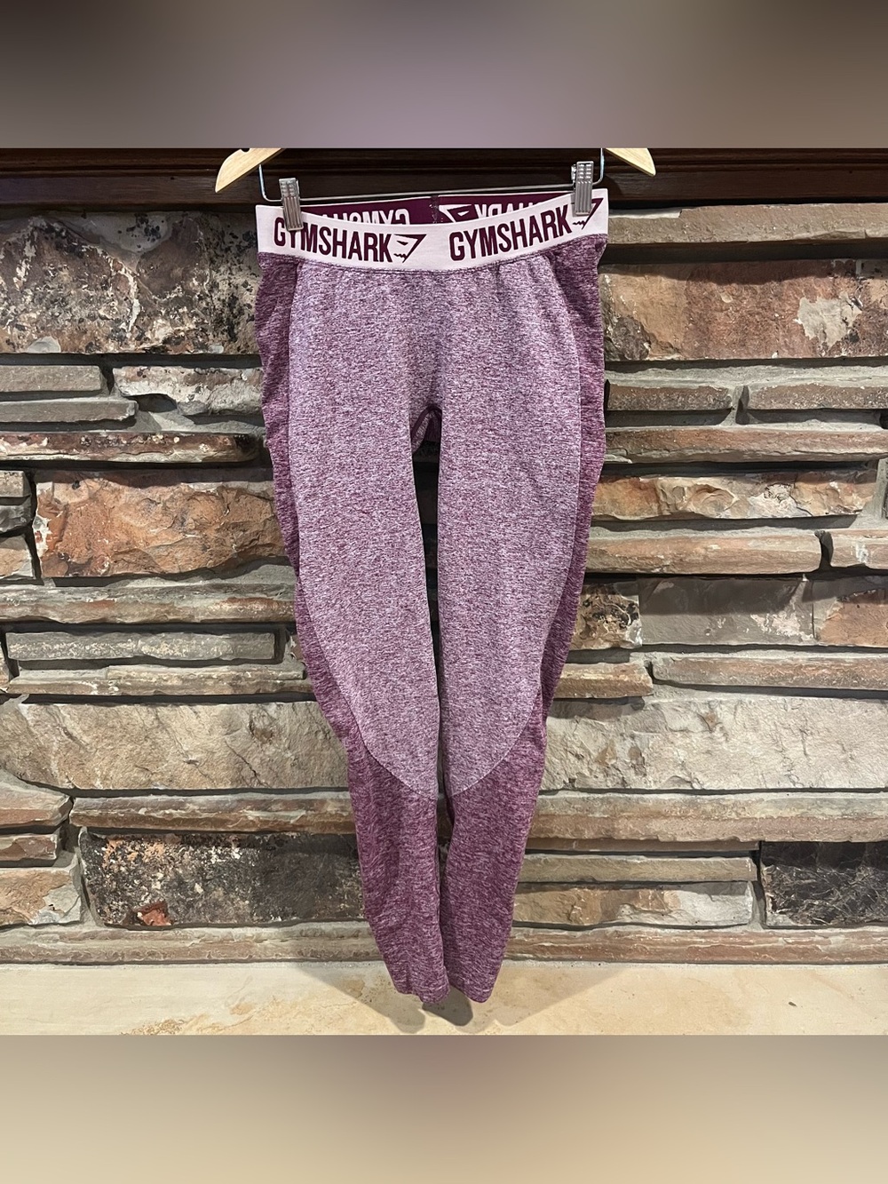 Gymshark Mid-Rise Full Length Marled Purple Leggings